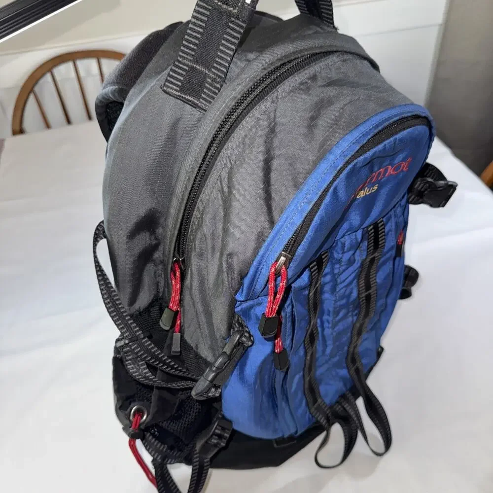 Marmot Talus Backpack Size Medium Blue Black Red Hiking Camping Fishing School